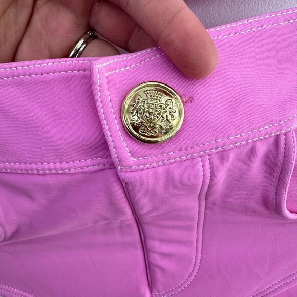 OYE Swimwear Women’s Lavinia Pink Bandeau Bikini Gold Button Detail - Picture 6 of 12